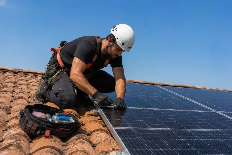 Maintenance et monitoring de panneaux solaires à Champier
