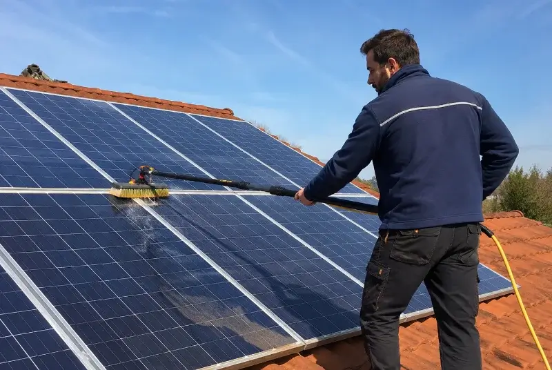 Nettoyage et entretien de panneaux solaires à Champier
